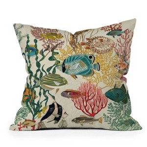Deny Designs DESIGN d' annick coral reef deep silence Indoor Throw Pillow - 1 of 4