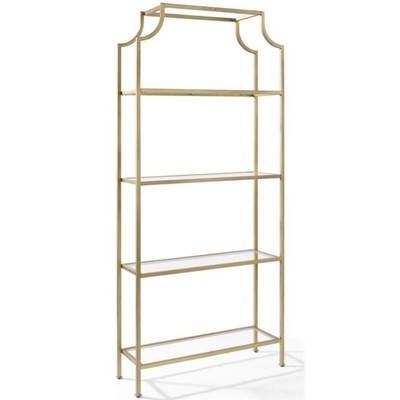 target glass bookcase