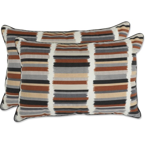 Pillow Perfect Set of 2 Outdoor Rectangular Throw Pillows