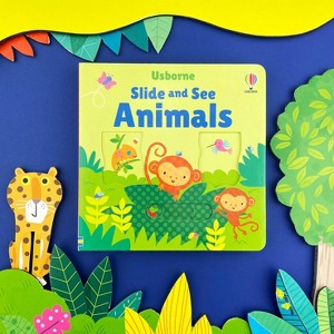 Slide and See Animals - (Slide and See Books) by  Fiona Watt (Board Book) - 1 of 4