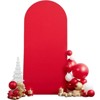 3-Piece Set Polyester + Spandex Wedding Arch Fabric Set 6Ft + 6.6Ft + 7.2Ft Background Frame Zipper Fabric Set - 2 of 4