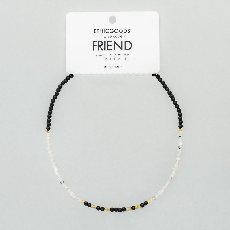 ETHIC GOODS Women's 2mm Morse Code Necklace [FRIEND], 3 of 6