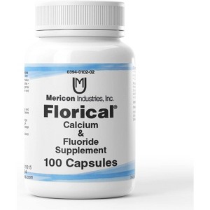 Florical Calcium & Fluoride Supplement Capsules 100ct - 1 of 3