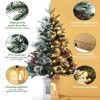 Whizmax 3FT Prelit Premium Artificial Christmas Tree with LED, Mini Prelit Xmas Pine Tree for Christmas Decoration,8 Mode ,2PCS - 3 of 4