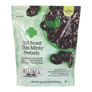 Girl Scouts Thin Mints Pretzels, Mint Chocolate - 20 oz - 1 of 1