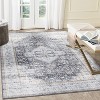 Vintage Distressed Washable Area Rug - Low Pile Non-Slip Foldable Carpet Retro Printed Stain Resistant Soft Indoor Rug for Living Room Bedroom - 2 of 4