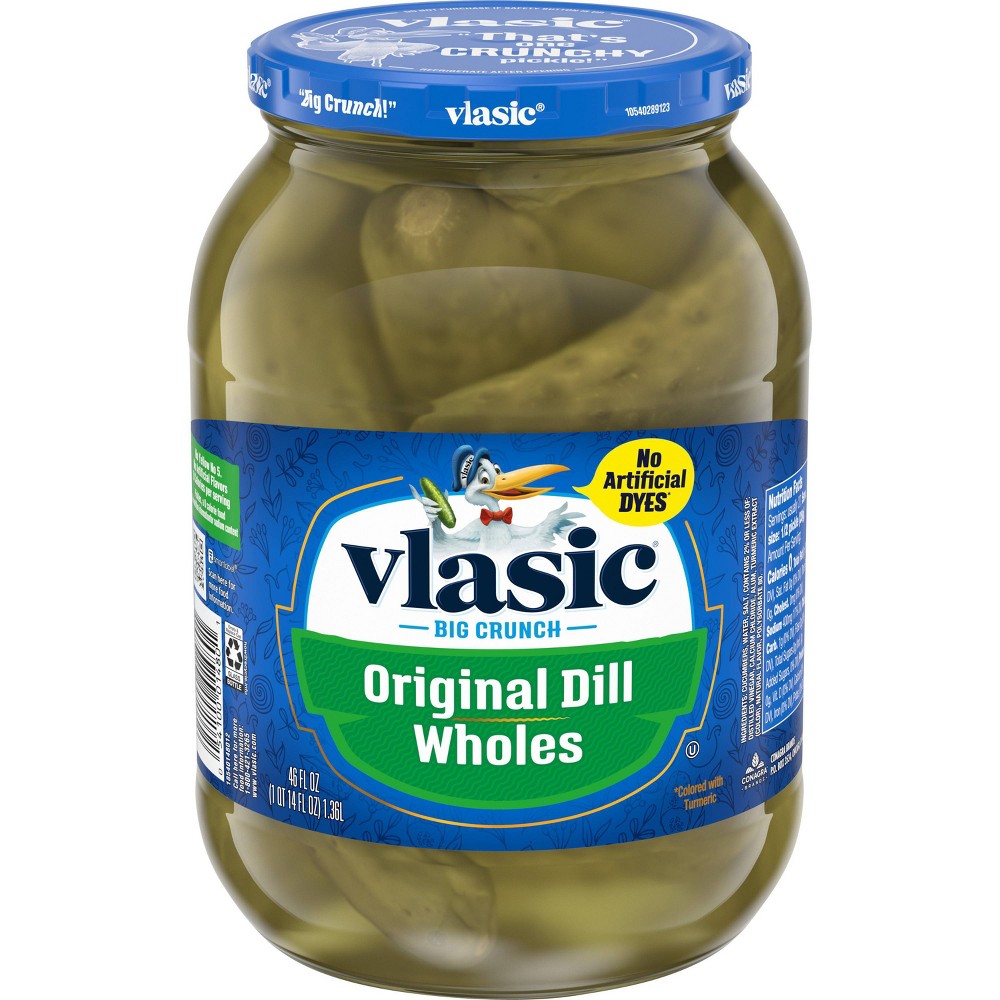 UPC 054100014801 product image for Vlasic Original Dill Whole Pickles - 46oz | upcitemdb.com