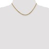Black Bow Jewelry 2.9mm 10k Yellow Gold Flat Beveled Curb Chain Necklace - 2 of 4