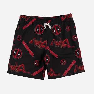 Men's 7" Deadpool Swim Shorts - 1 of 4