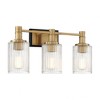 Savoy House Concord 3 - Light Vanity in  Matte Black/Warm Brass - 2 of 3
