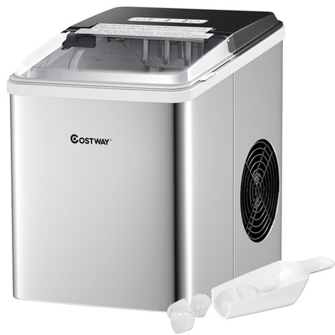 Portable Ice Maker with Self Cleaning - 26Lbs/24H, Scoop & Basket