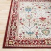 Hauteloom Neola White/Red Damask Area Rug - 4 of 4