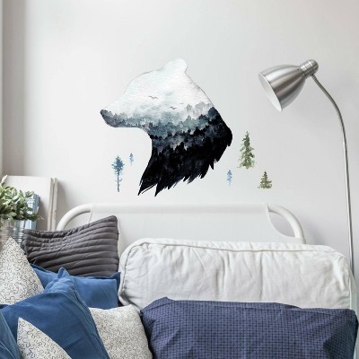 Mountain Bear Peel and Stick Giant Wall Decal - RoomMates