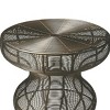 HomeRoots 18" Bronze Curvy Iron Round Top End Table - 4 of 4