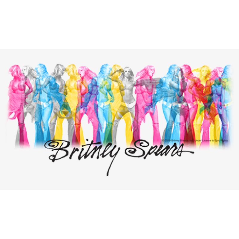 Women's Britney Spears Rainbow on Stage T-Shirt, 2 of 5