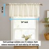 HLC.ME Linda Faux Linen Sheer Short Rod Pocket Curtain Valance Topper for Small Windows, Kitchen and Bathroom - 1 Piece - 2 of 4