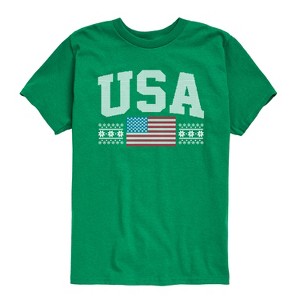 Boys' - Instant Message - USA Sport Sweater Short Sleeve Graphic T-Shirt - 1 of 4