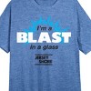 MTV Jersey Shore I'm A Blast In A Glass Women's Blue Heather Sleep Shirt - 2 of 2