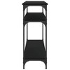 Clihome Modern Industrial Console Table with 2 Shelves,with Adjustable Leveling Feet for Entryway - 4 of 4