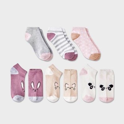 Girls' 6pk 'cat/dog' Super Soft No Show Socks - Cat & Jack™ : Target