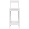 CLIHOME Farmhouse Bar Chairs,Solid Wood Kitchen Stools,Backless Counter Stools for Kitchen Island (Set of 2) - 4 of 4