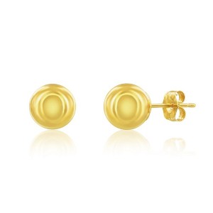 Classic Gold 14K Yellow Gold, 7mm Polished Ball Studs - Gold - 1 of 2