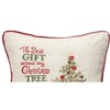 C&F Home Merry Poinsettia Gift 16" x 16" Embroidered Throw Pillow - 2 of 3