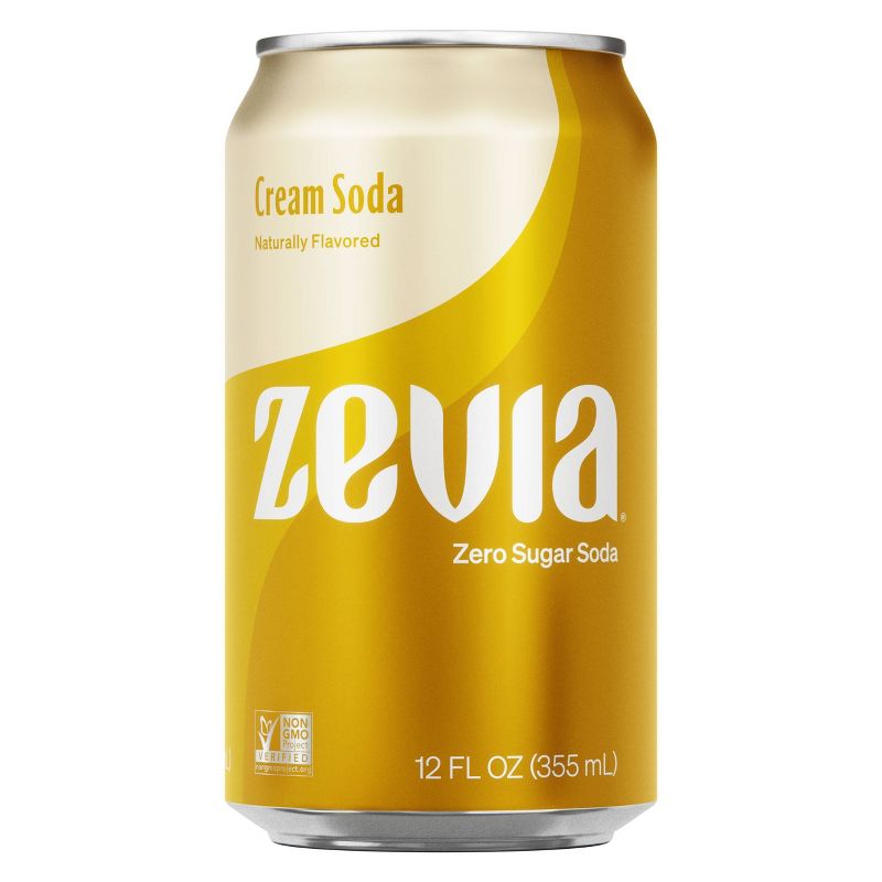 Zevia Cream Soda Zero Calorie Soda - 8pk/12 fl oz Cans, 2 of 7
