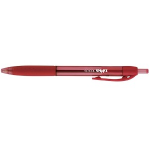 School Smart Retractable Hybrid Gel and Ink Pens, Red, Pack of 12 - 1 of 4