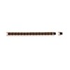 Metallo Stainless Steel, Two-Tone Double Striped Linked Bracelet - Black & Rose Gold - Rose - 8.5 Inch - 2 of 4