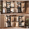 Aheaplus Walk-In Closet Organizer with 8 Hanging Rods, Wardrobe Closet System with Shelves - 4 of 4