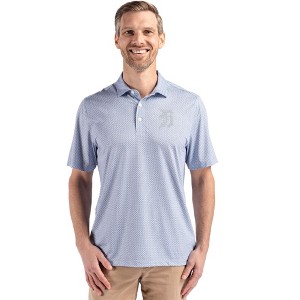 Detroit Tigers Cutter & Buck Pike Eco Diamond Dot Print Recycled Mens Polo - 1 of 1