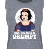 Women's - Disney Princess - You Must Be Grumpy Graphic Racerback Tank - 2 of 4