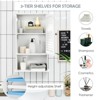 Costway Wall Cabinet Hanging Bathroom Storage Cabinet 27.5'' Height Adjustable - 4 of 4