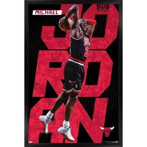 Trends International Michael Jordan - Pinstripes Framed Wall Poster Prints - 1 of 4