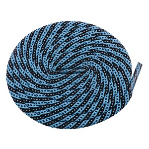 INSPIRE CHIC Two-Color Twill Dot Striped Round Shoelaces for Martin Boots 2 Pairs - 1 of 4