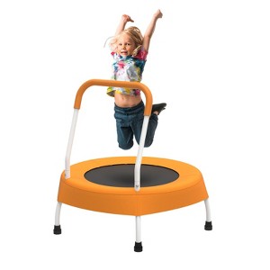 SEVOBAL 28" Toddler Trampoline for Kids 1 Year Plus with Handle, Baby Gifts for Boys and Girls, Indoor and Outdoor, Orange, 27.5"*27.5"*30" - 1 of 4