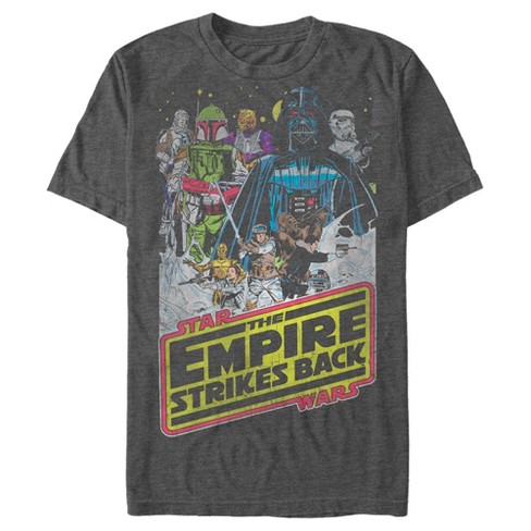 Men's Star Wars Empire Strikes Back T-Shirt - Charcoal Heather - 2X Large