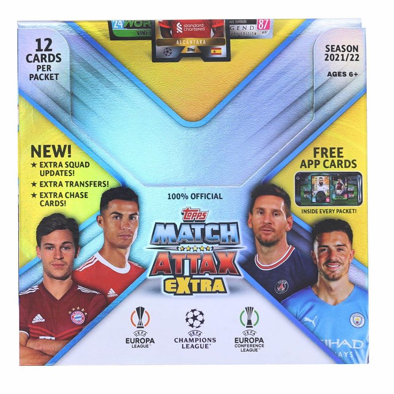 Topps 2021/2022 Topps UEFA Champions League Match Attax Extra Box | 24 Packs, 1 of 4
