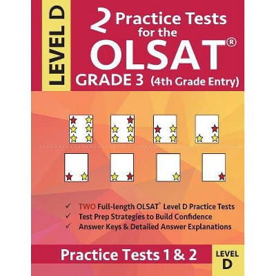 2 Practice Tests for the OLSAT Grade 3 (4th Grade Entry) Level D - by  Origins Publications (Paperback)