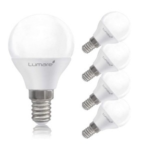 Lumare 5W G45 Drop Shaped LED Lamp-Set of 5,White - 1 of 4