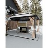 GustoWave 12'x16' Outdoor Double Hardtop Patio Gazebo for Deck, Backyard, Lawn, Garden - 4 of 4