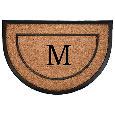 Calloway Mills 106572436M The General Monogram Doormat, 24" x 36", Letter M
