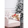 C&F Home 14" x 22" Be Merry Cardinal Printed and Embroidered Christmas Throw Pillow - 4 of 4