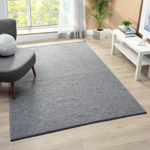 Luxe Weavers Modern Farmhouse Washable Indoor Area Rug Anti-Slip Carpet - 1 of 4