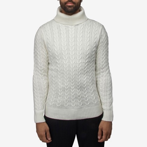  Sweaters for Men - Men Turtleneck Cable Knit Sweater