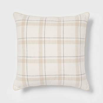Woven Striped with Plaid Reverse Throw Pillow - Threshold™