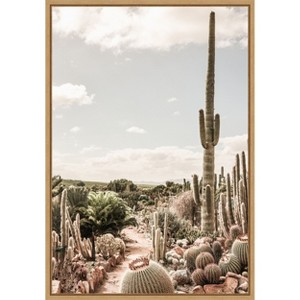 Amanti Art Cactus Farm by Shot by Clint Canvas Wall Art Print Framed - 1 of 4