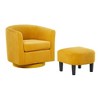 NicBex Upholstered Accent Chair with Ottoman and Cushion Design,Comfortable Chair and Ottoman Sets for Bedroom,Reading Room - 4 of 4
