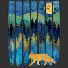 Men's Design By Humans Fox Forest Night By Maryedenoa T-Shirt - 2 of 4